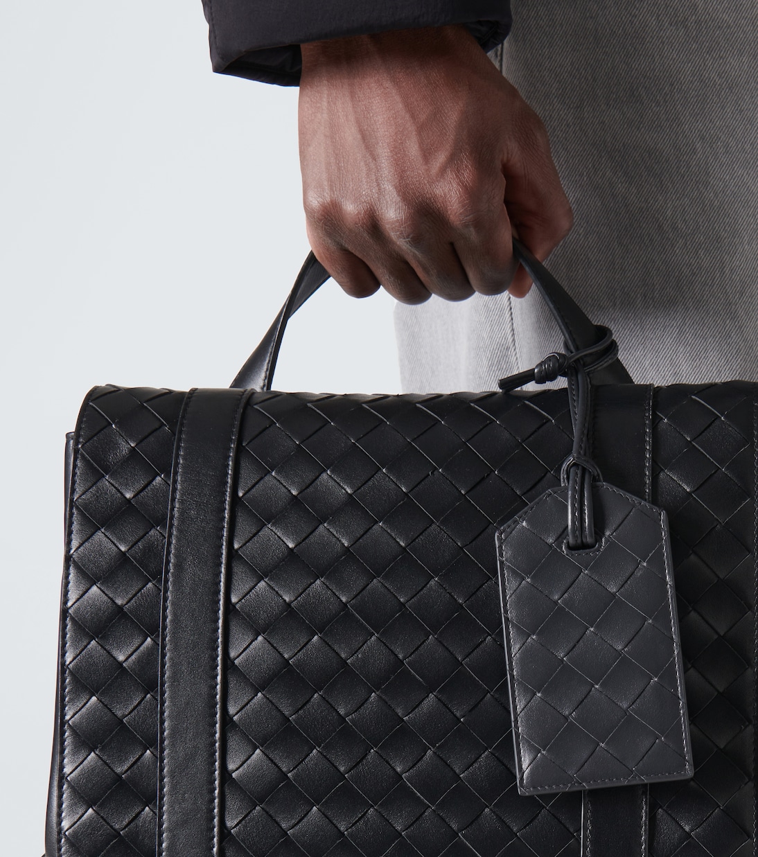 Etichetta per bagaglio in pelle  | Bottega Veneta