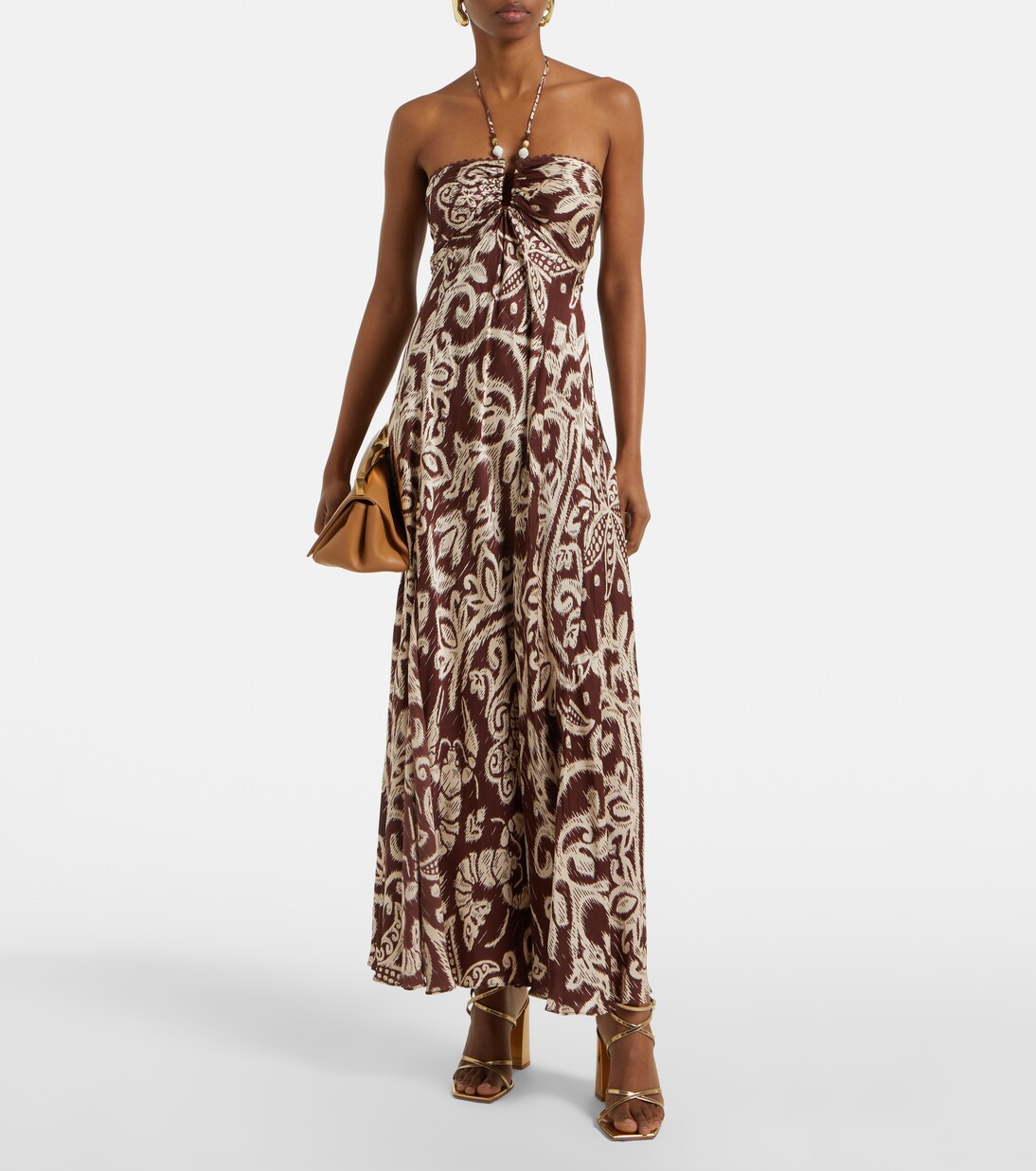 Robe longue Carla à perles | Poupette St Barth