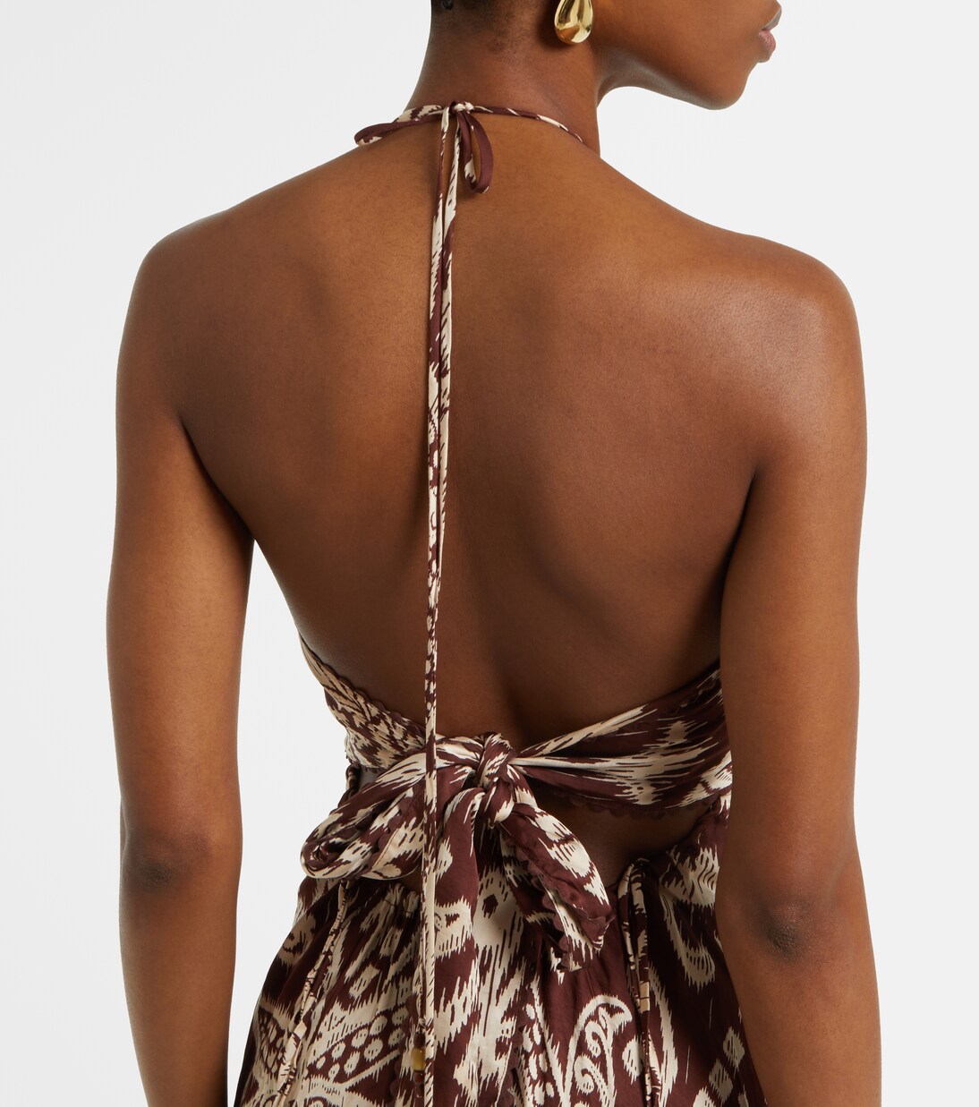 Robe longue Carla à perles | Poupette St Barth