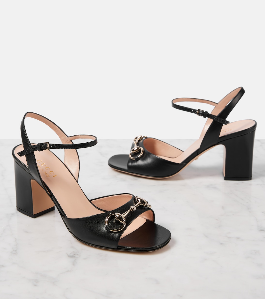 Horsebit leather sandals | Gucci