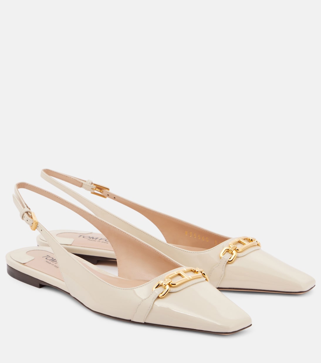 Slingback-Ballerinas aus Lackleder | Tom Ford