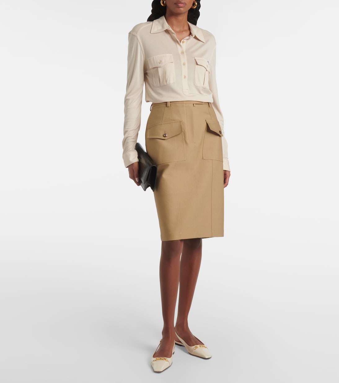 Slingback-Ballerinas aus Lackleder | Tom Ford