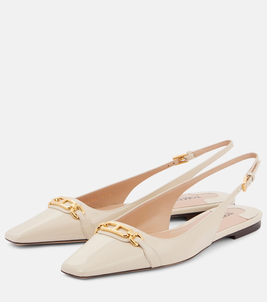 Slingback-Ballerinas aus Lackleder | Tom Ford