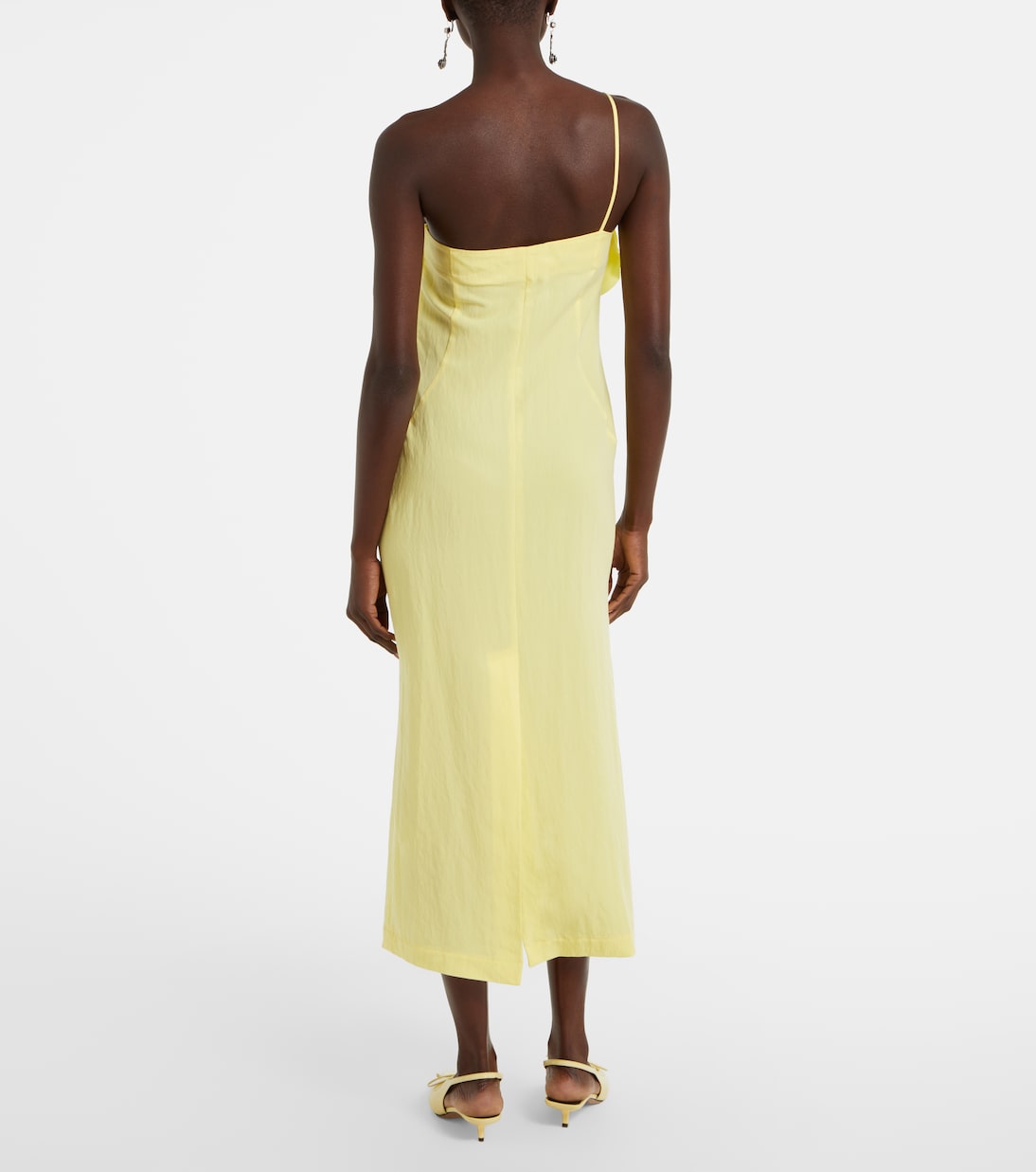 Robe midi brodée à fleurs | Blumarine