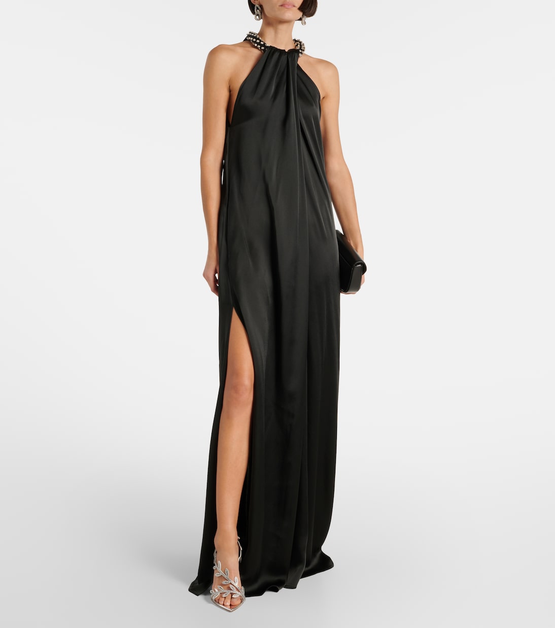 Flavia 105 embellished mirrored leather sandals | Gianvito Rossi