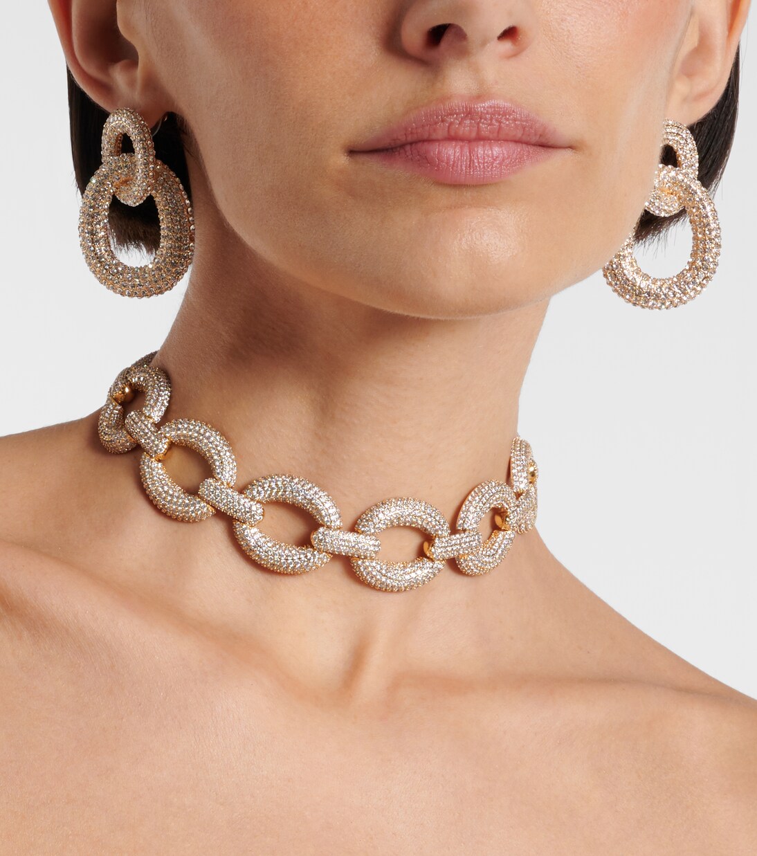 Ohrringe mit Kristallen | Self-Portrait