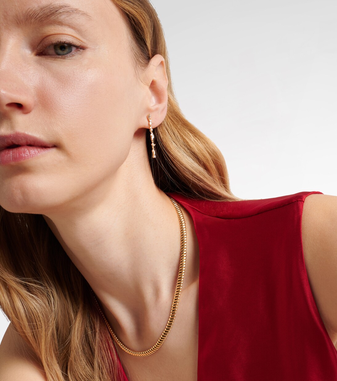 Zoe Thin 18kt gold choker | Anita Ko