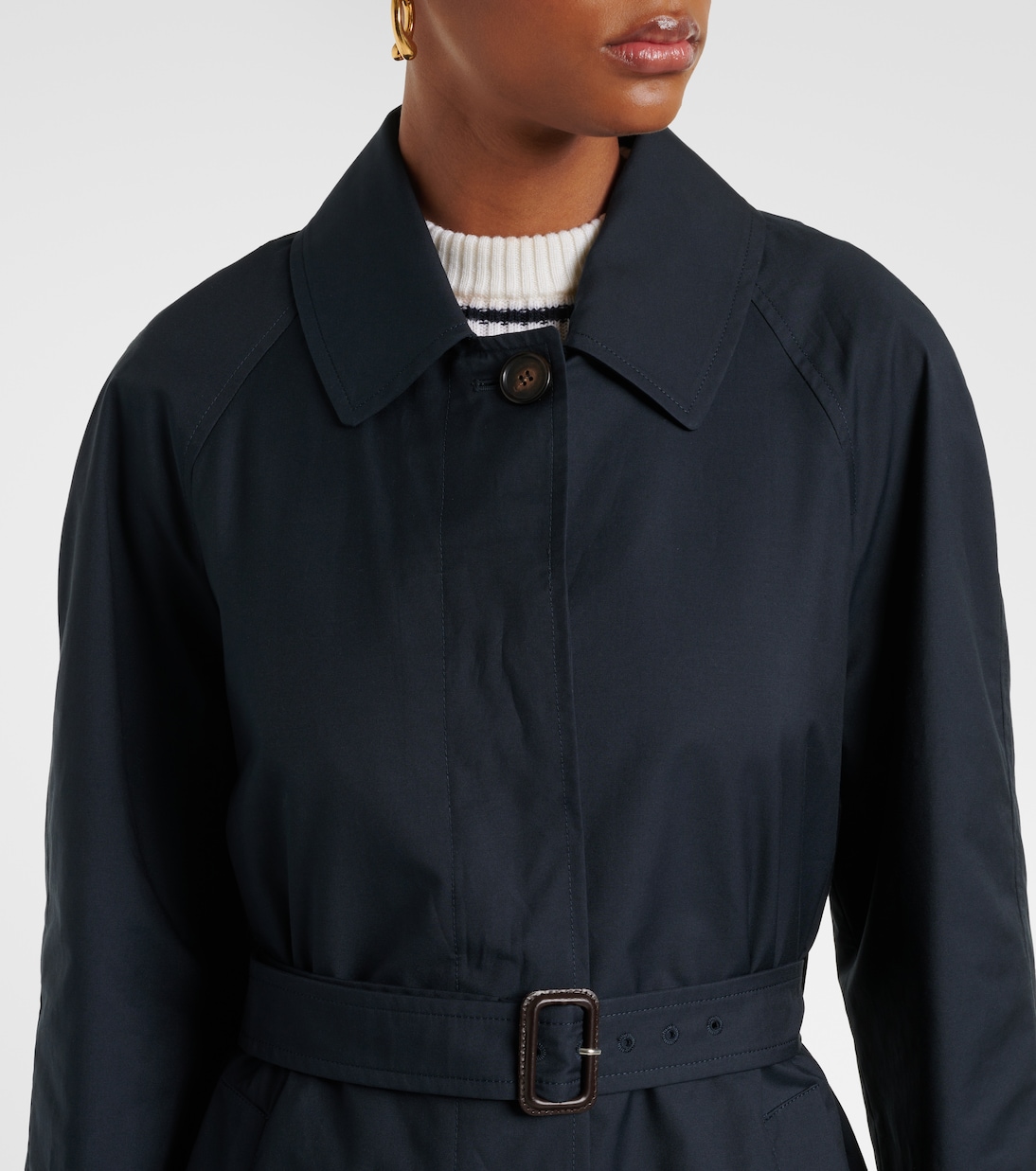 Abrigo Orleans de sarga de mezcla de algodón | Max Mara