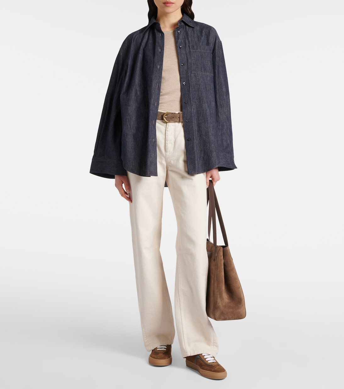 Verzierte Sneakers aus Veloursleder | Brunello Cucinelli