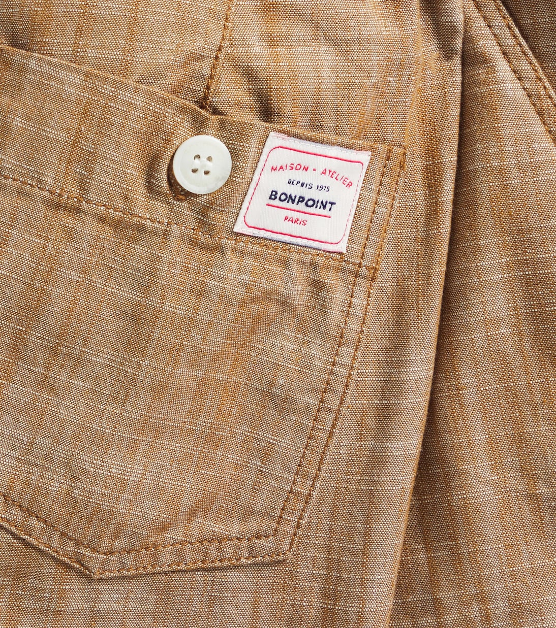 Elgar cotton chambray shorts | Bonpoint