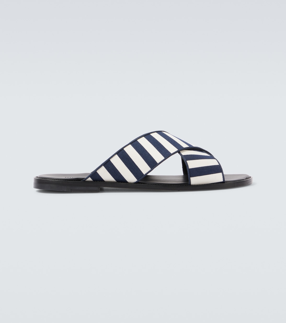 Otawi striped canvas slides | Manolo Blahnik