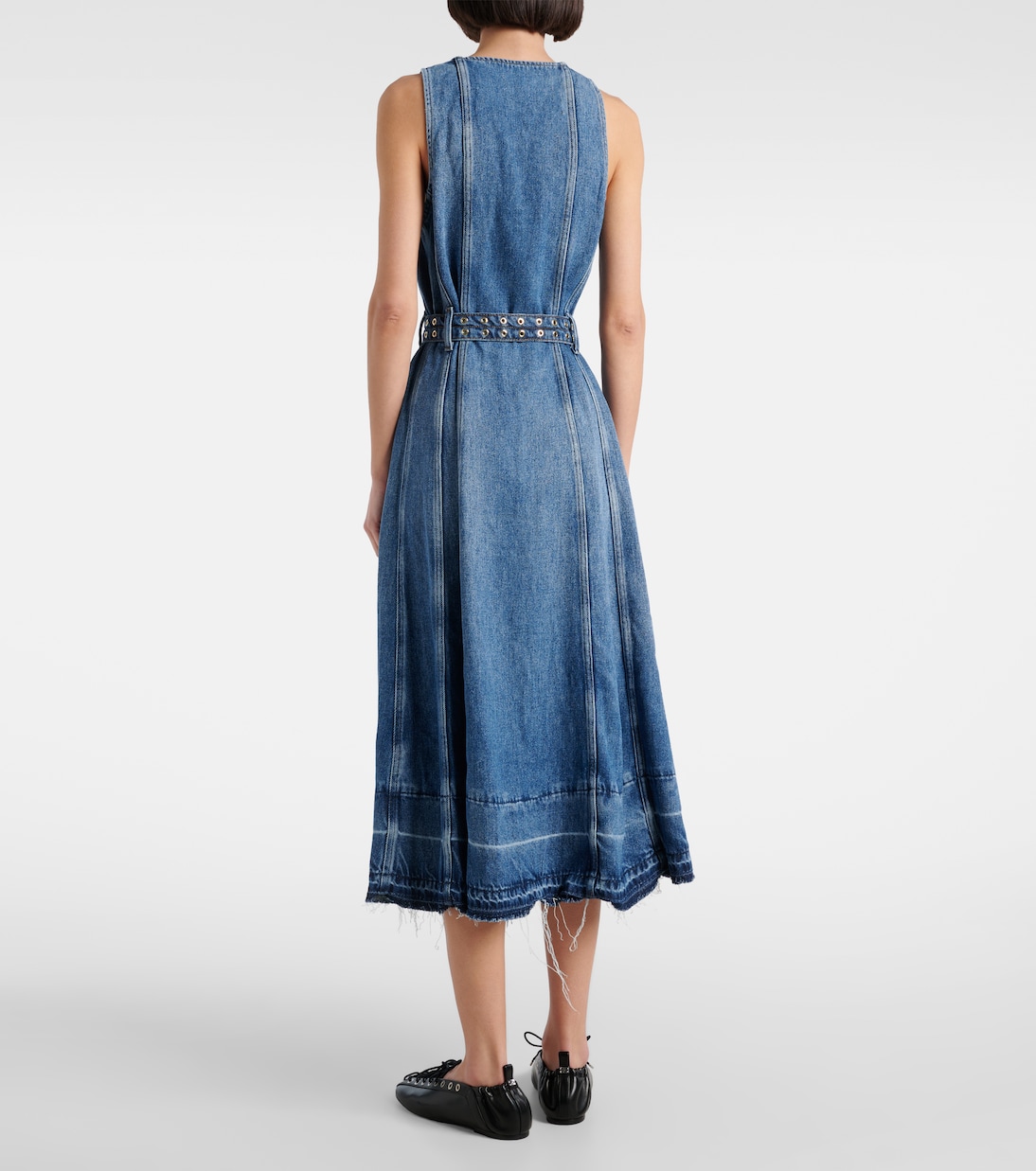 Abito midi in denim | Ganni