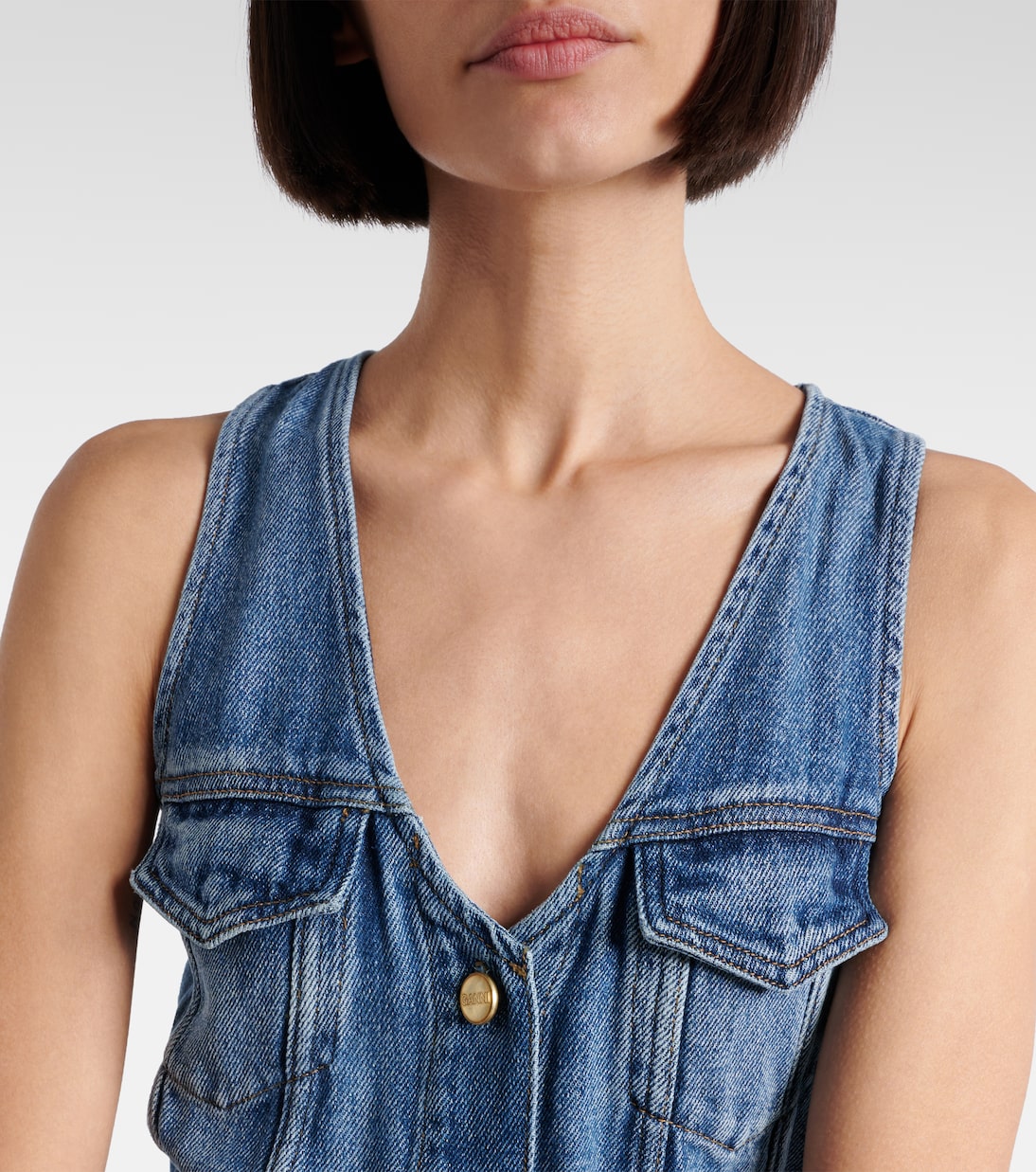 Abito midi in denim | Ganni