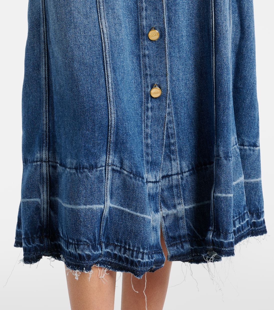 Abito midi in denim | Ganni