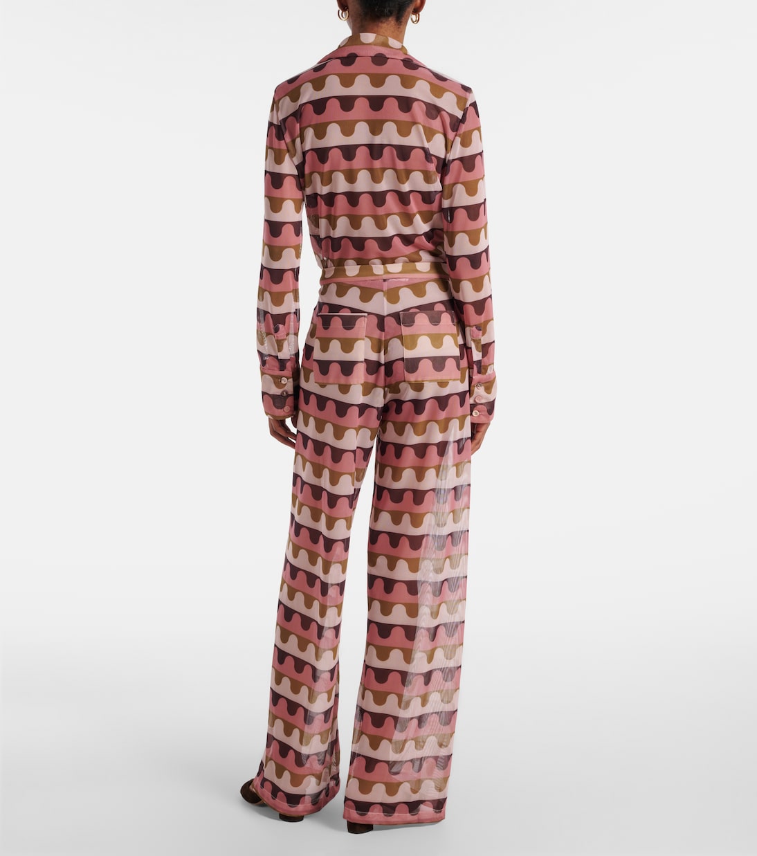 Pantalones rectos Giardino estampados | Adriana Degreas