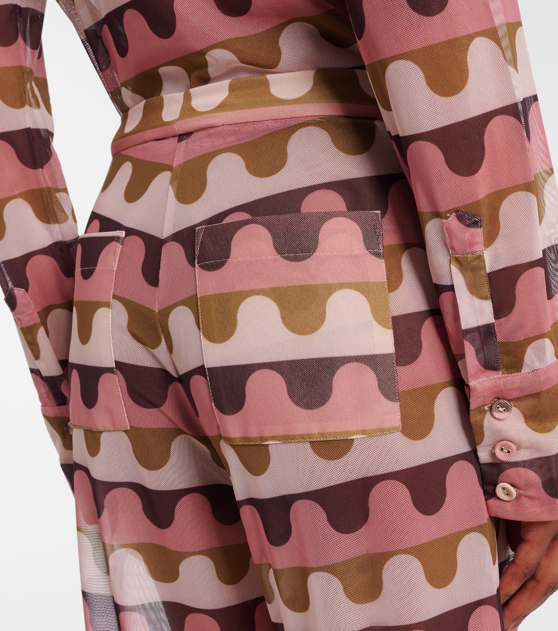 Pantalones rectos Giardino estampados | Adriana Degreas