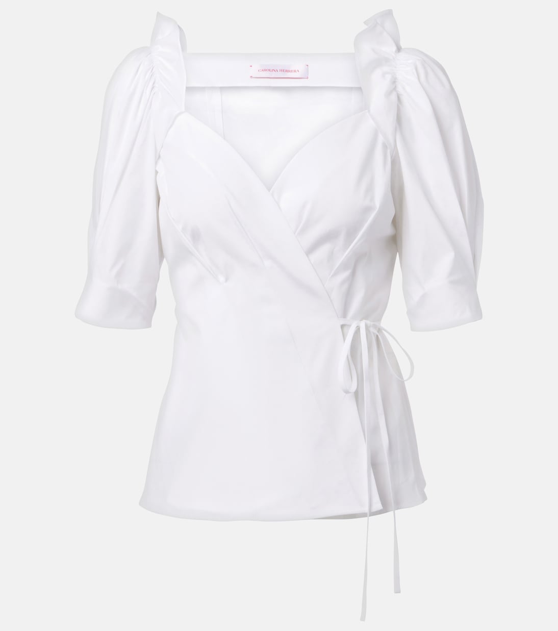 Wickeltop aus einem Baumwollgemisch | Carolina Herrera