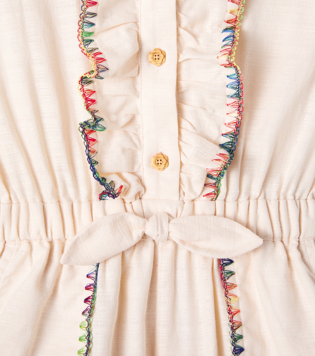Lucky embroidered cotton playsuit | Zimmermann Kids