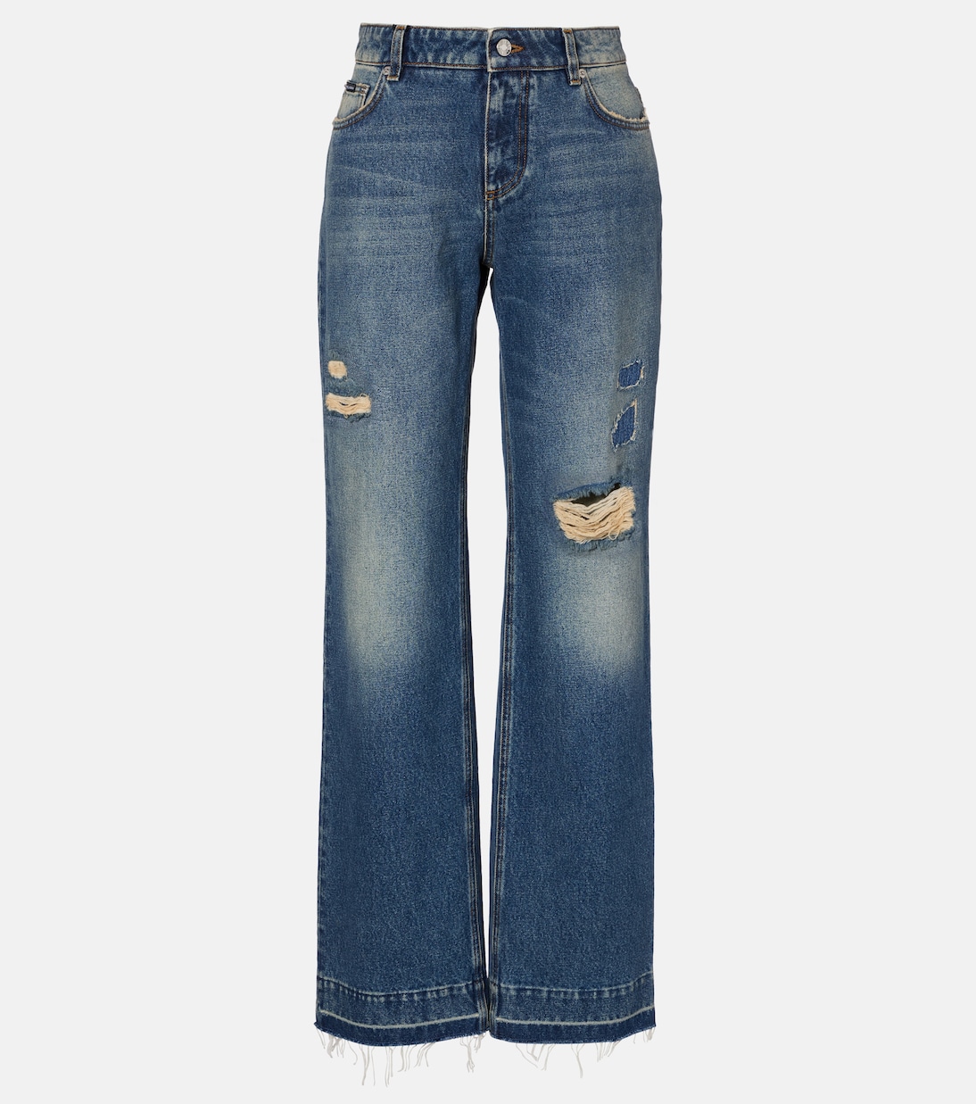 Distressed straight jeans | Dolce&Gabbana