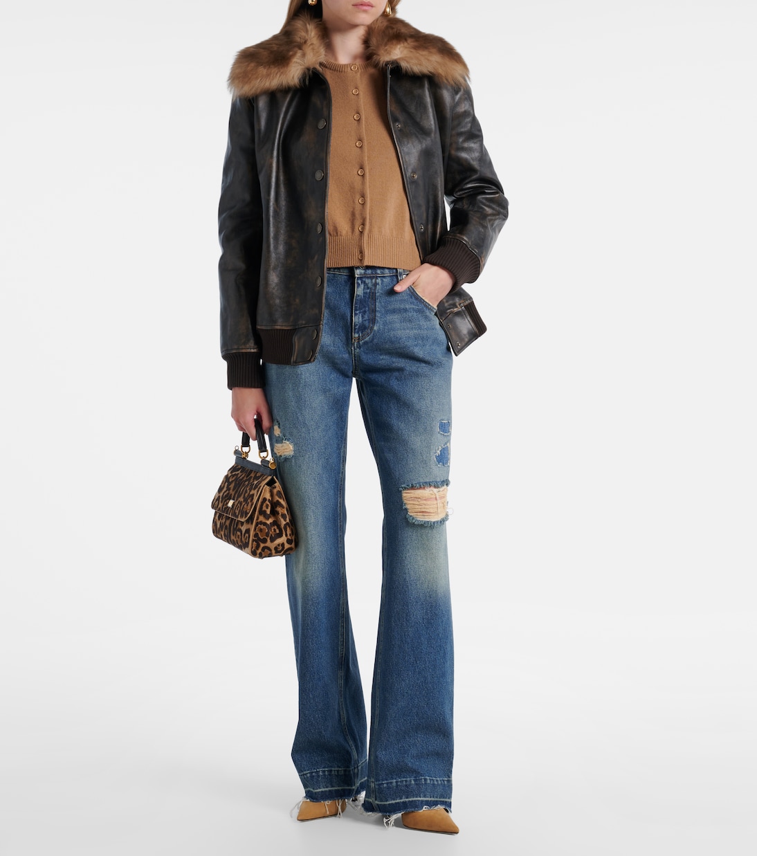 Distressed straight jeans | Dolce&Gabbana