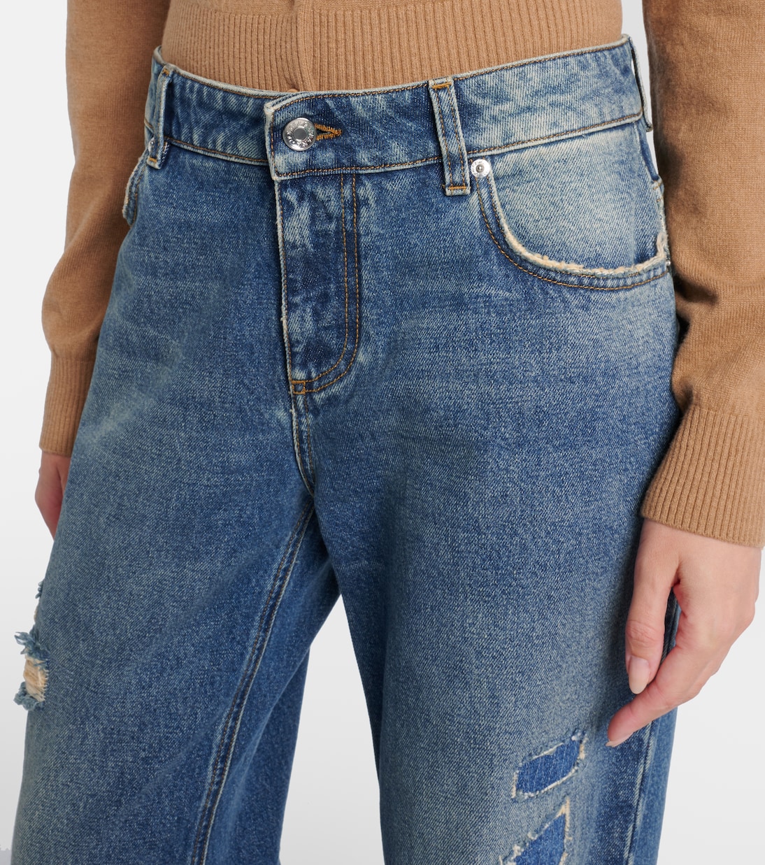 Distressed straight jeans | Dolce&Gabbana