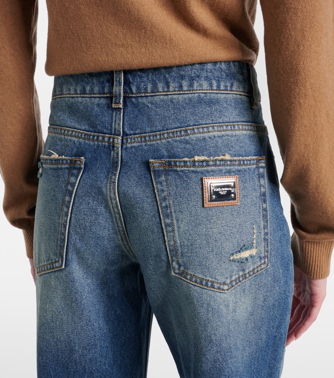 Distressed straight jeans | Dolce&Gabbana