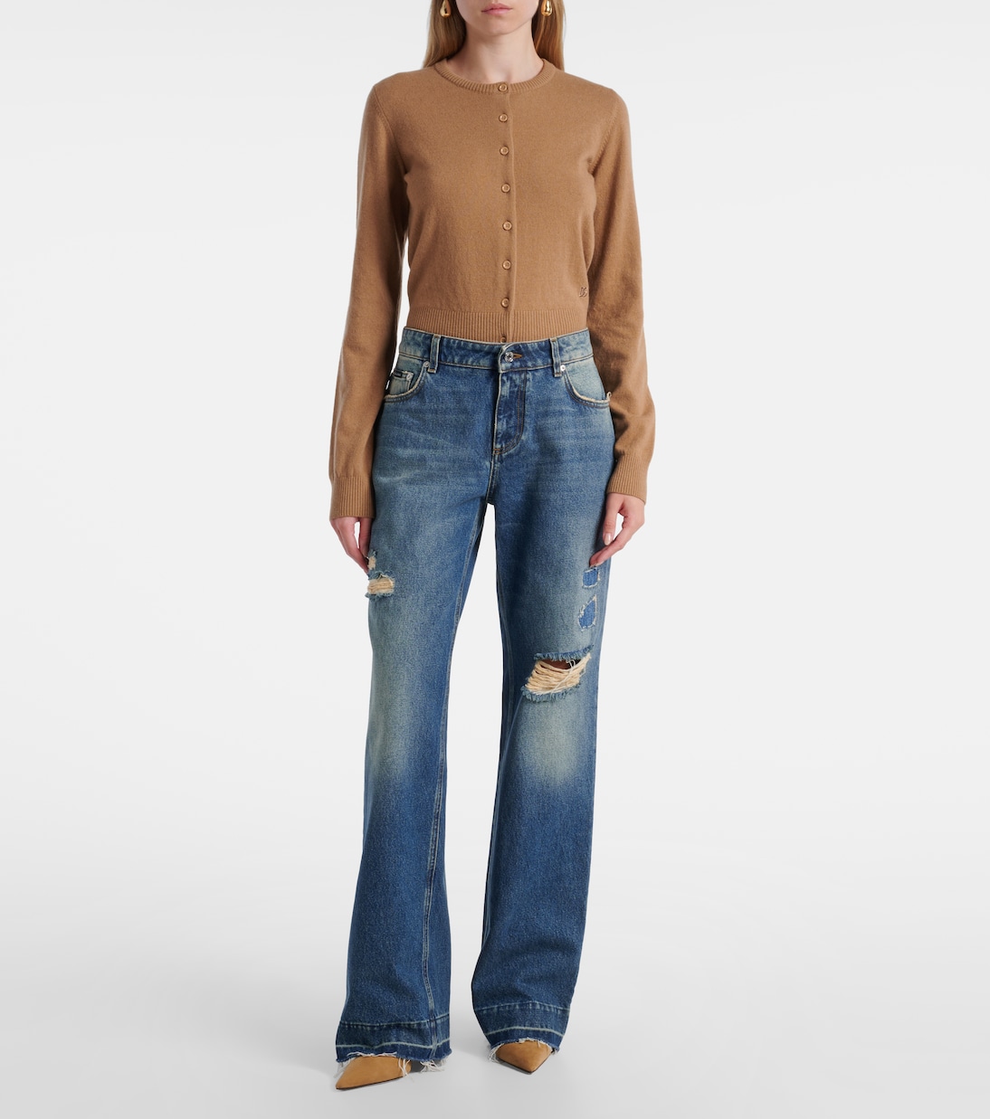 Distressed straight jeans | Dolce&Gabbana