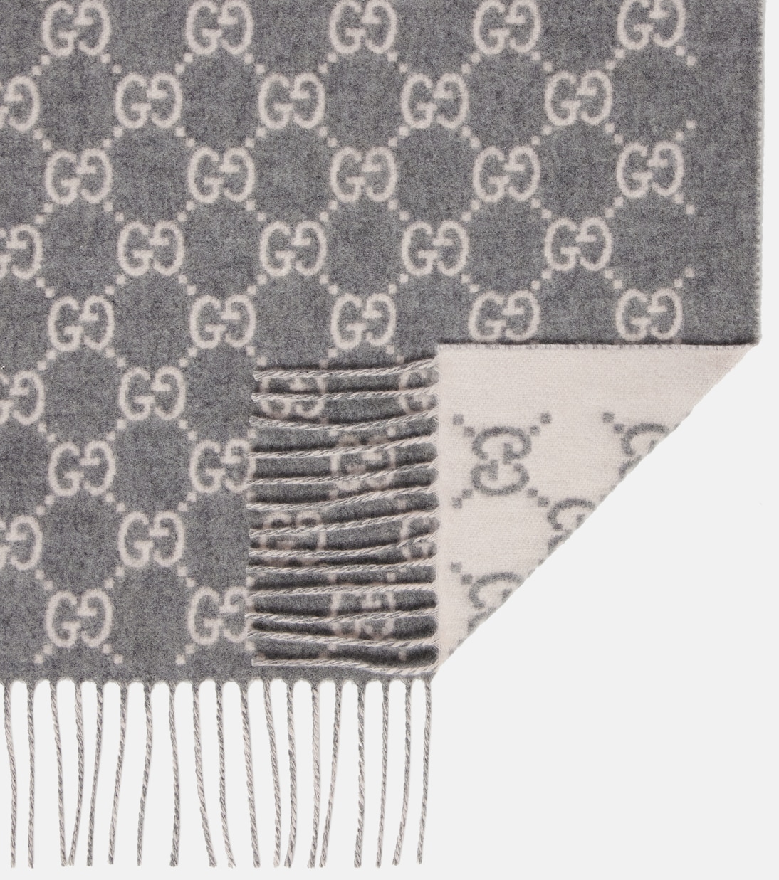 GG fringed cashmere scarf | Gucci