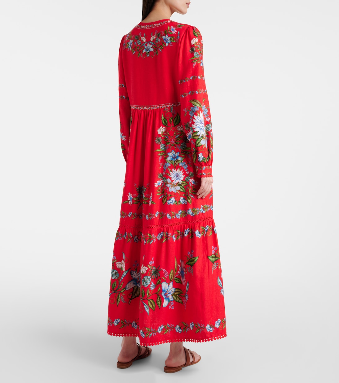 Midikleid aus einem Leinengemisch | Farm Rio