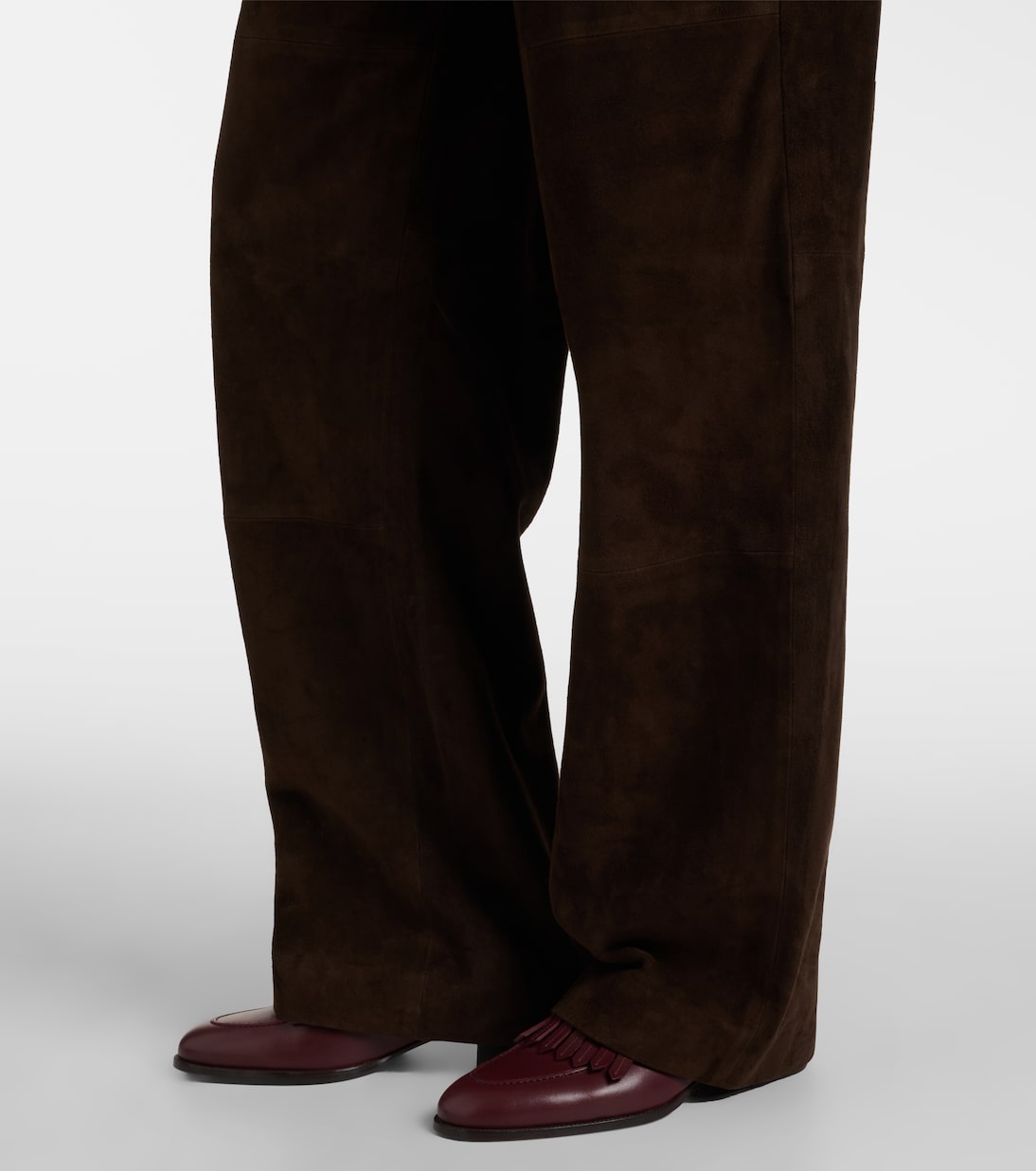 Gerade Hose aus Veloursleder | Vince