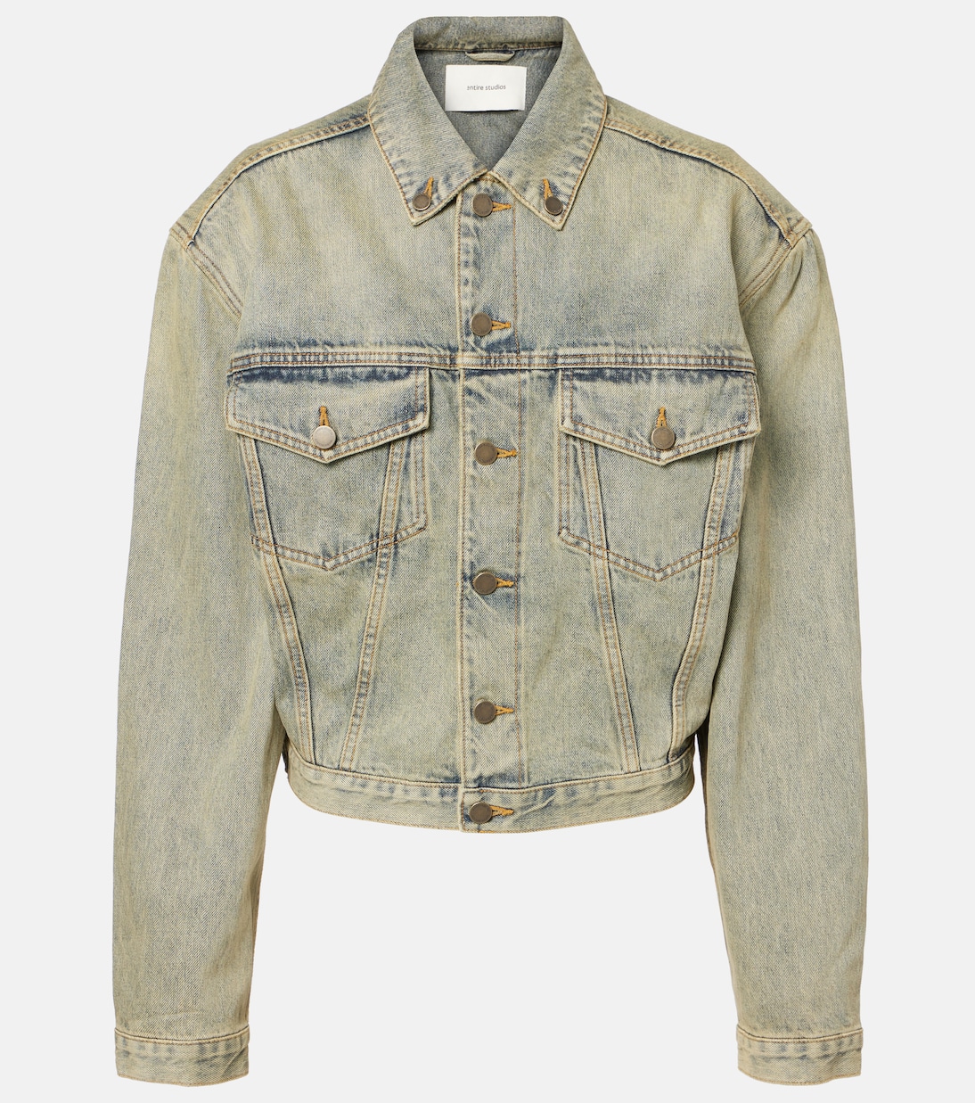Faded oversized denim jacket | Entire Studios
