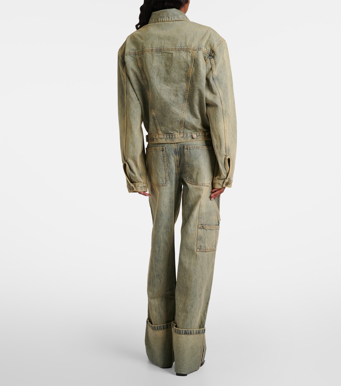 Faded oversized denim jacket | Entire Studios