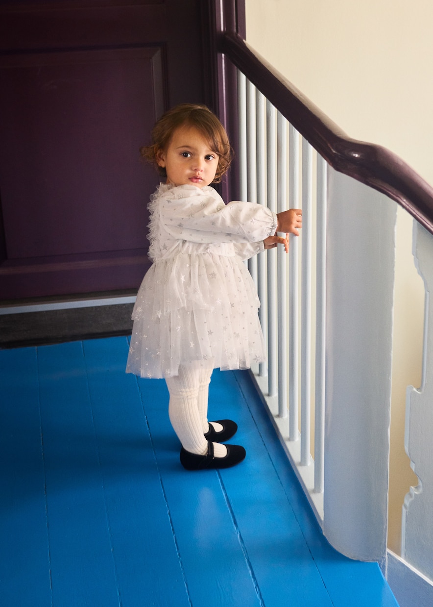 Baby Claudette glitter tulle dress  | Molo