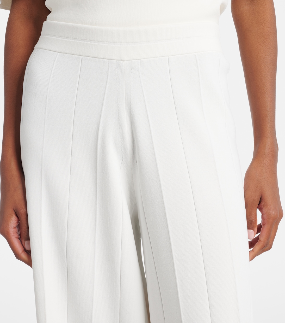Lama crêpe wide-leg pants | Max Mara