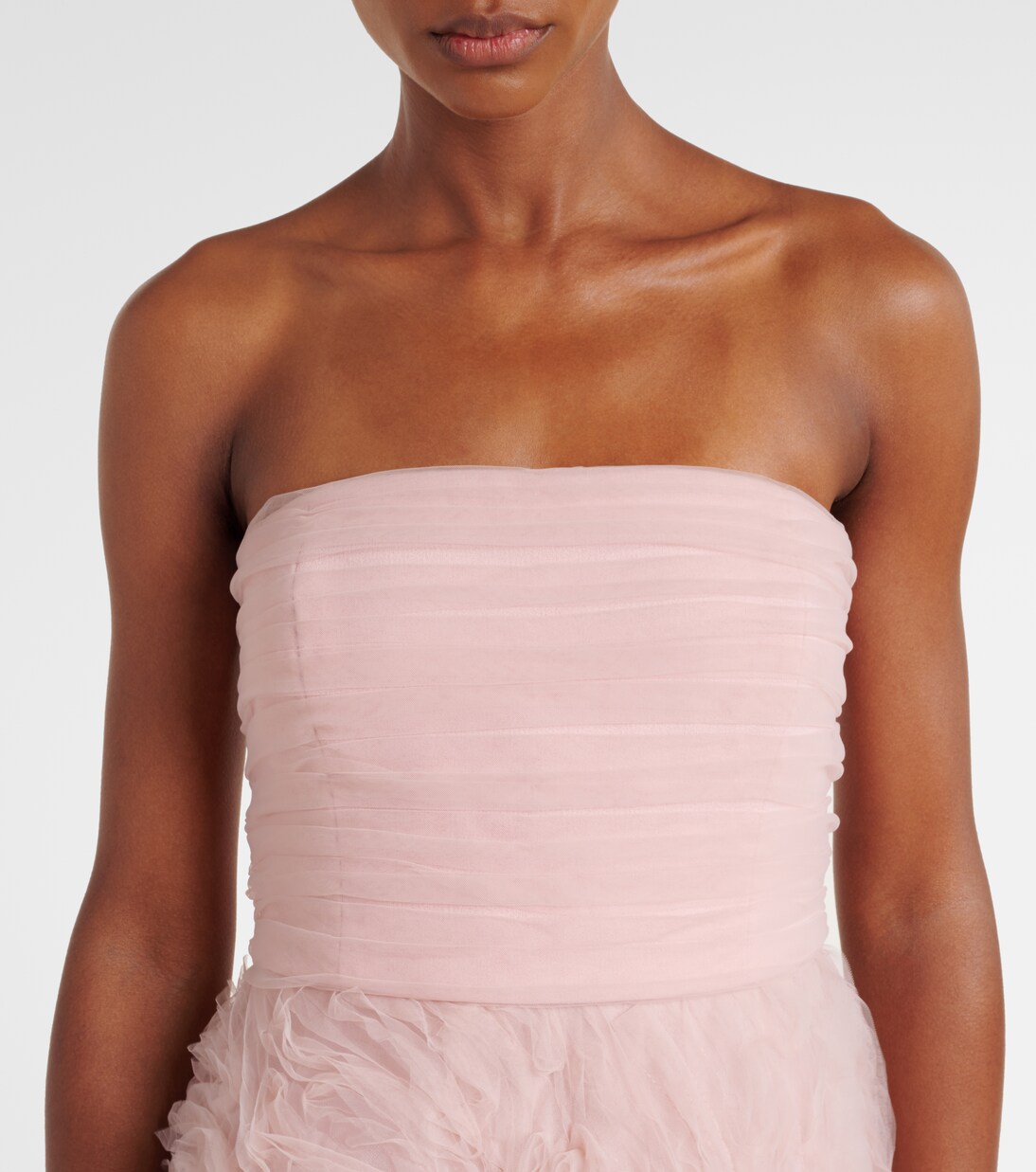 Robe longue bustier en tulle | Rebecca Vallance