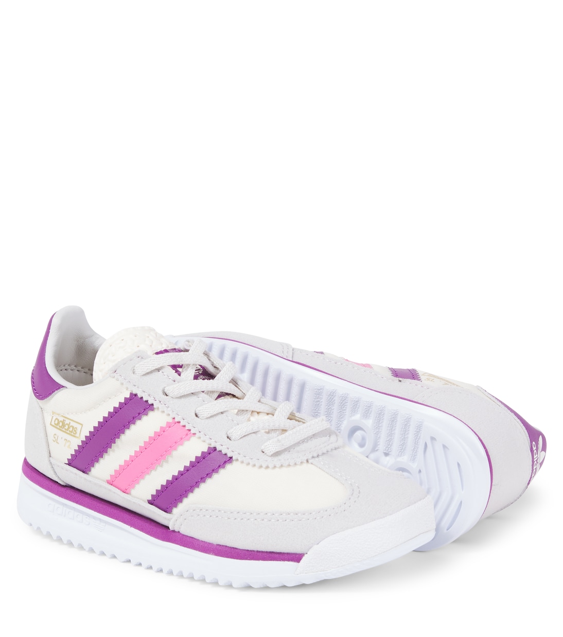 SL 72 Suede-trimmed sneakers | Adidas Originals Kids