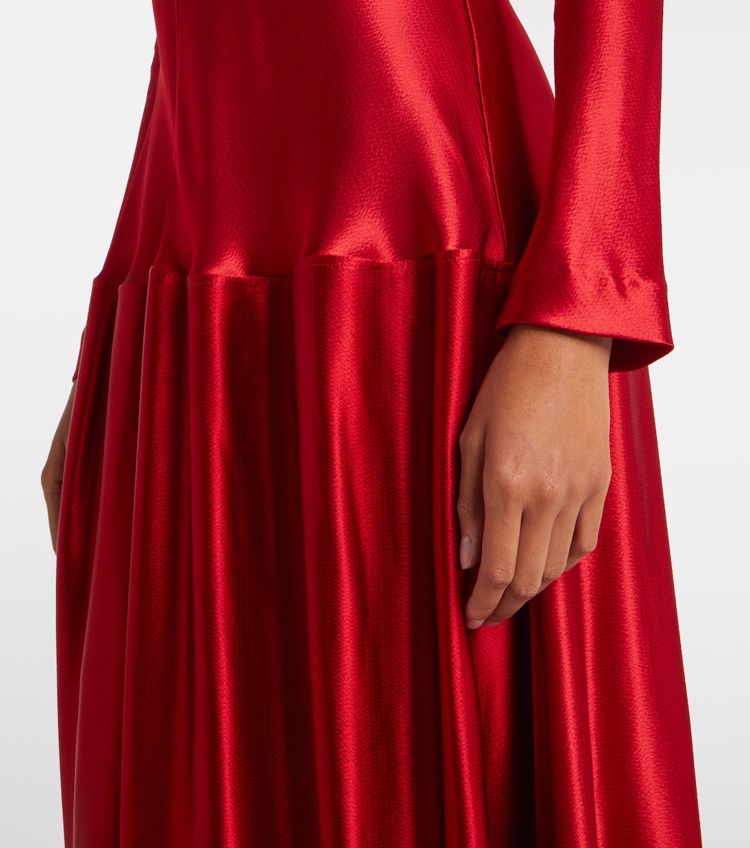 Robe longue Mila en satin | Fforme