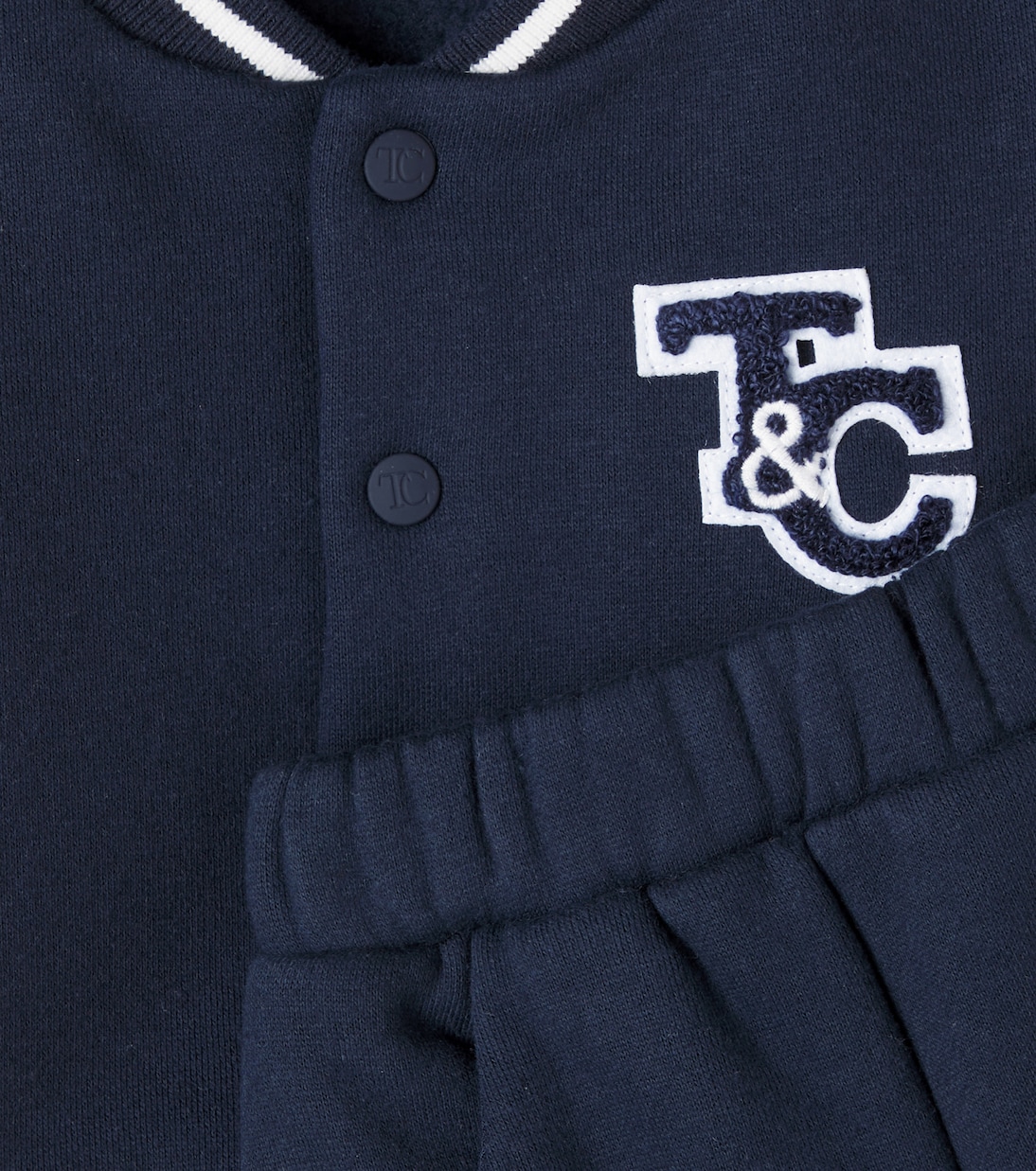 Baby cotton-blend jacket and sweatpants set | Tartine et Chocolat