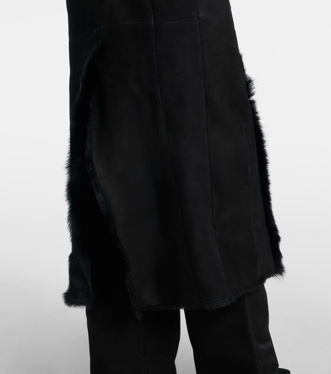 Cappotto in suede con shearling | Magda Butrym