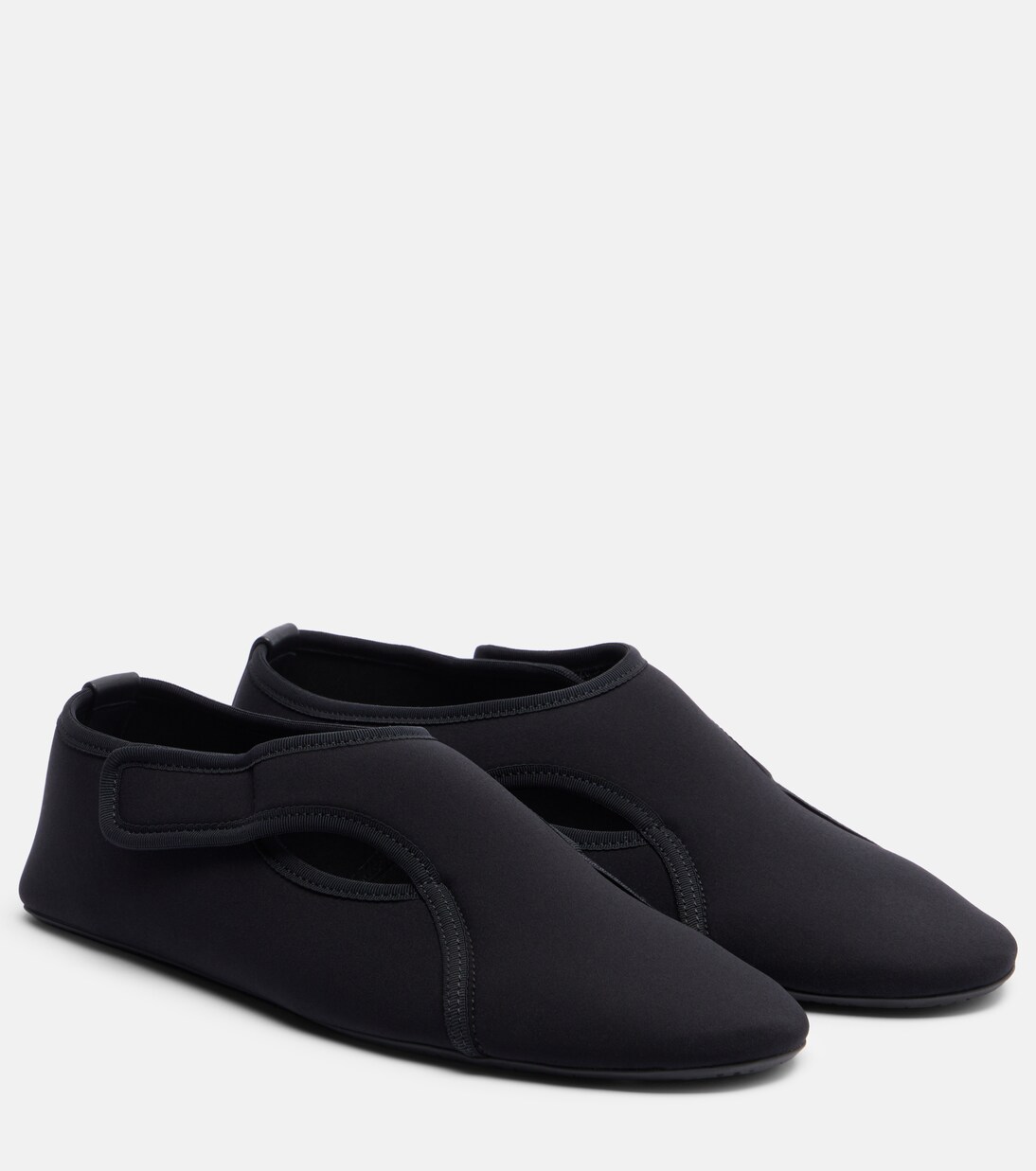 Flex leather-trimmed ballet flats | Alaïa