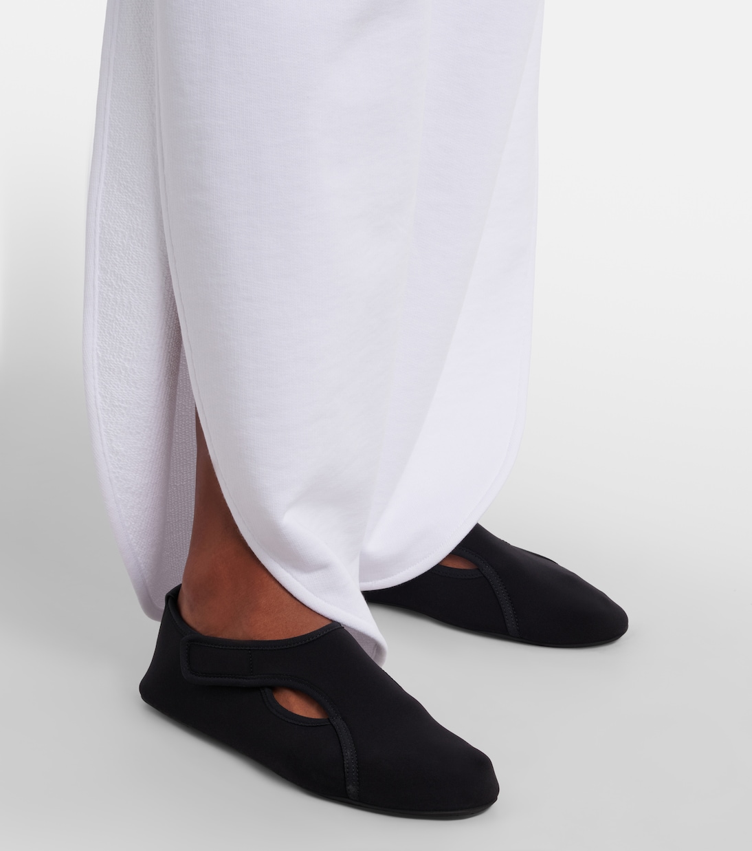 Flex leather-trimmed ballet flats | Alaïa