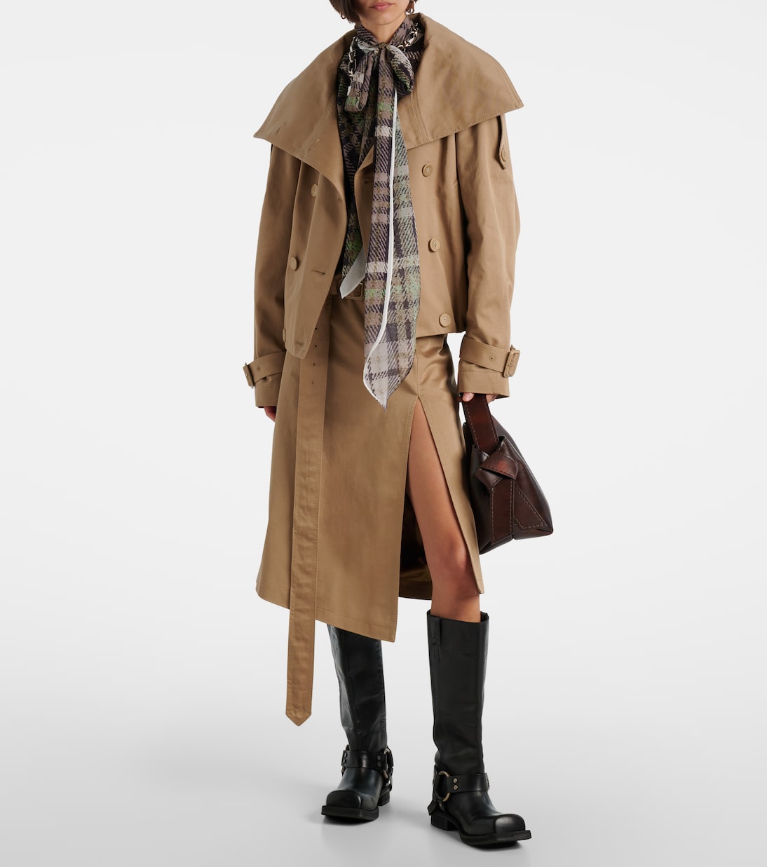 Midirock Innara aus Baumwoll-Twill | Acne Studios