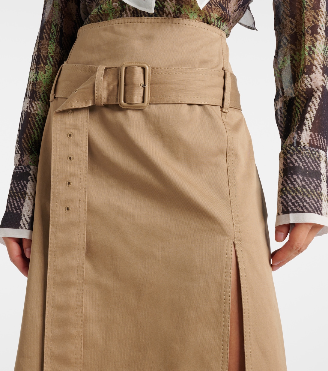 Midirock Innara aus Baumwoll-Twill | Acne Studios