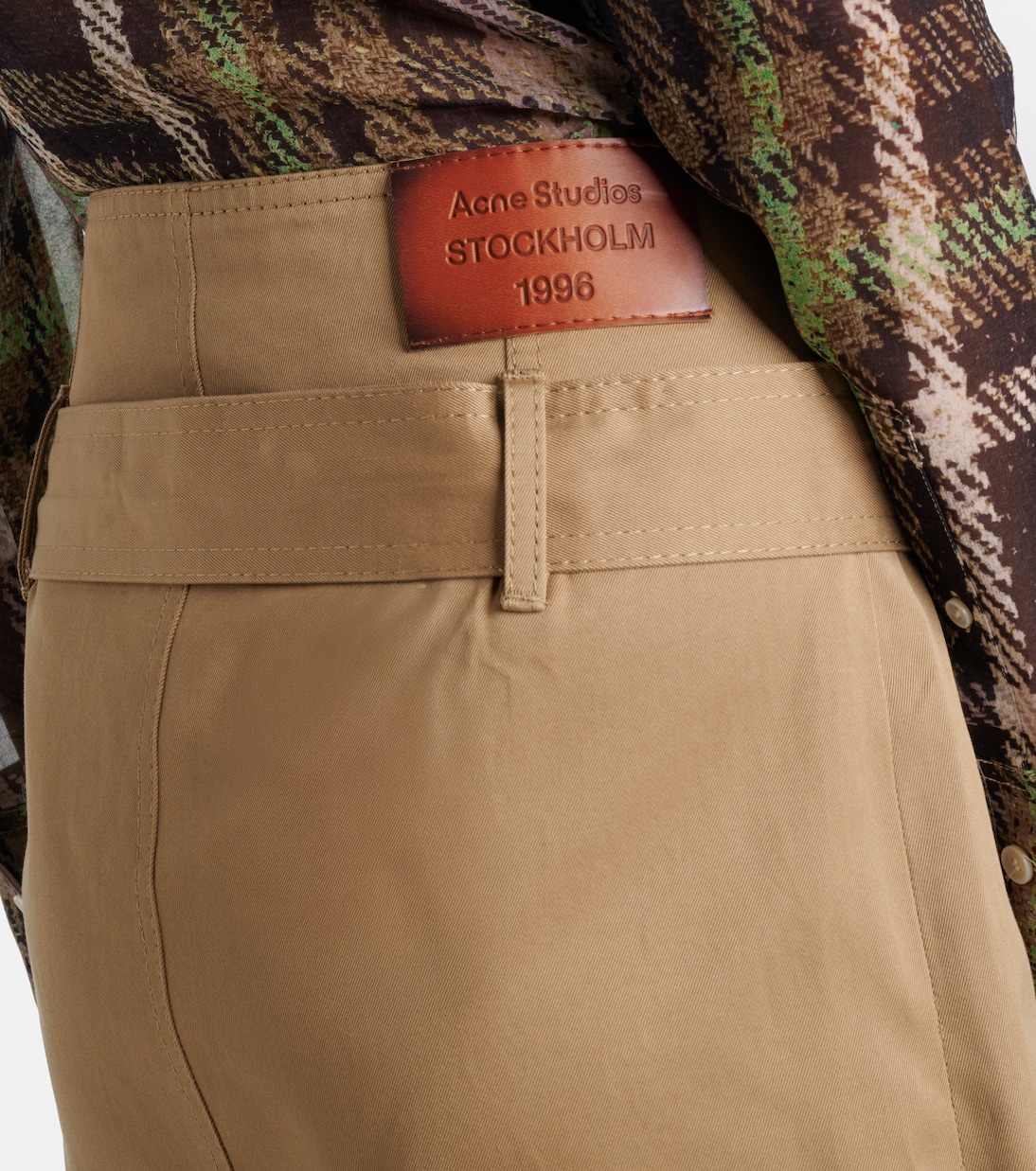 Midirock Innara aus Baumwoll-Twill | Acne Studios