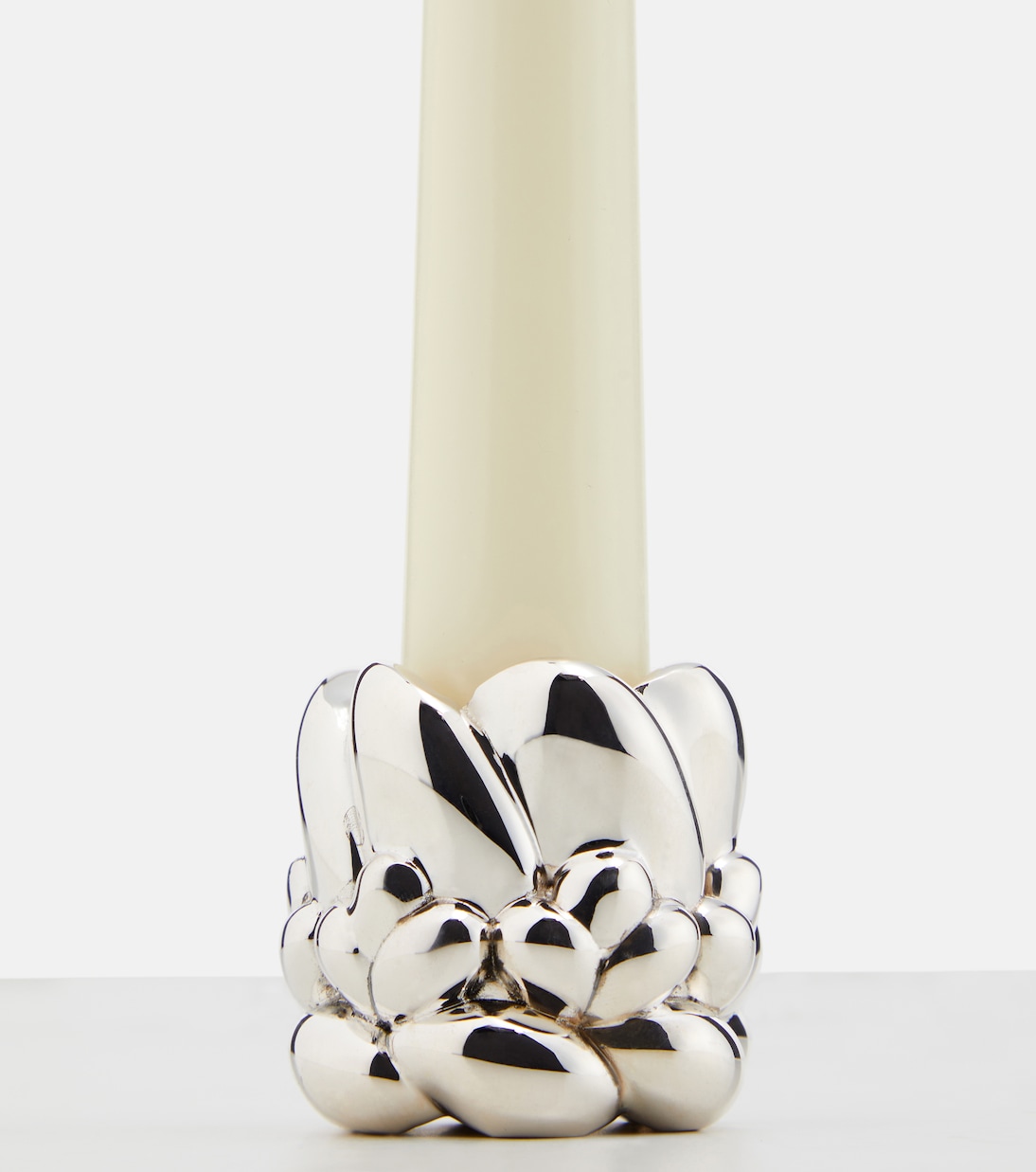 Babylone silver-plated candle holder | Christofle
