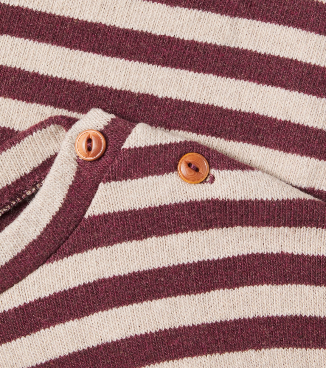 Baby Dirk striped cotton-blend sweater | 1 + in the Family