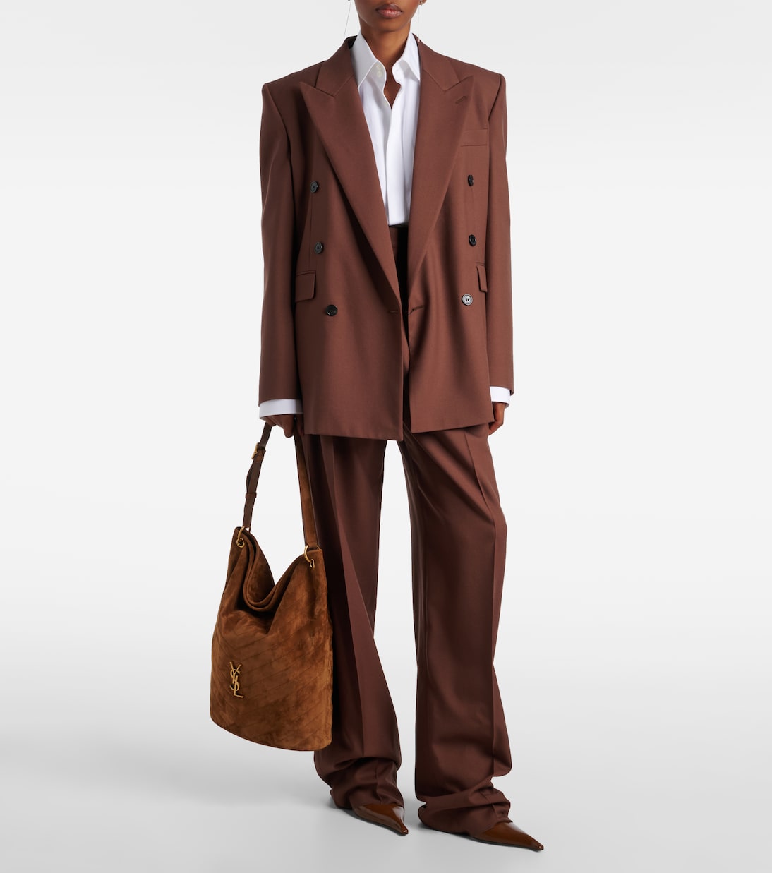 Niki Cassandre suede bucket bag | Saint Laurent