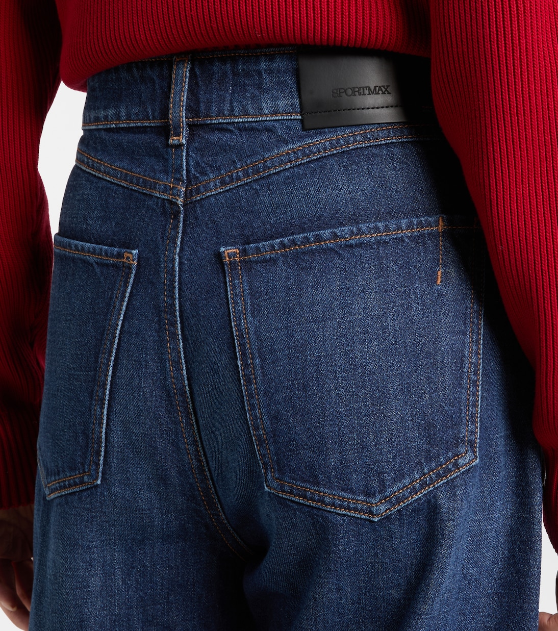 High-rise wide-leg jeans | Sportmax