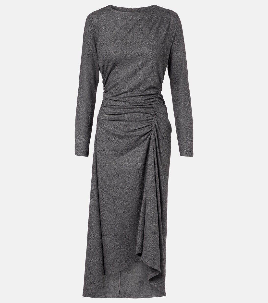 Theodora ruched wool-blend midi dress | Veronica Beard