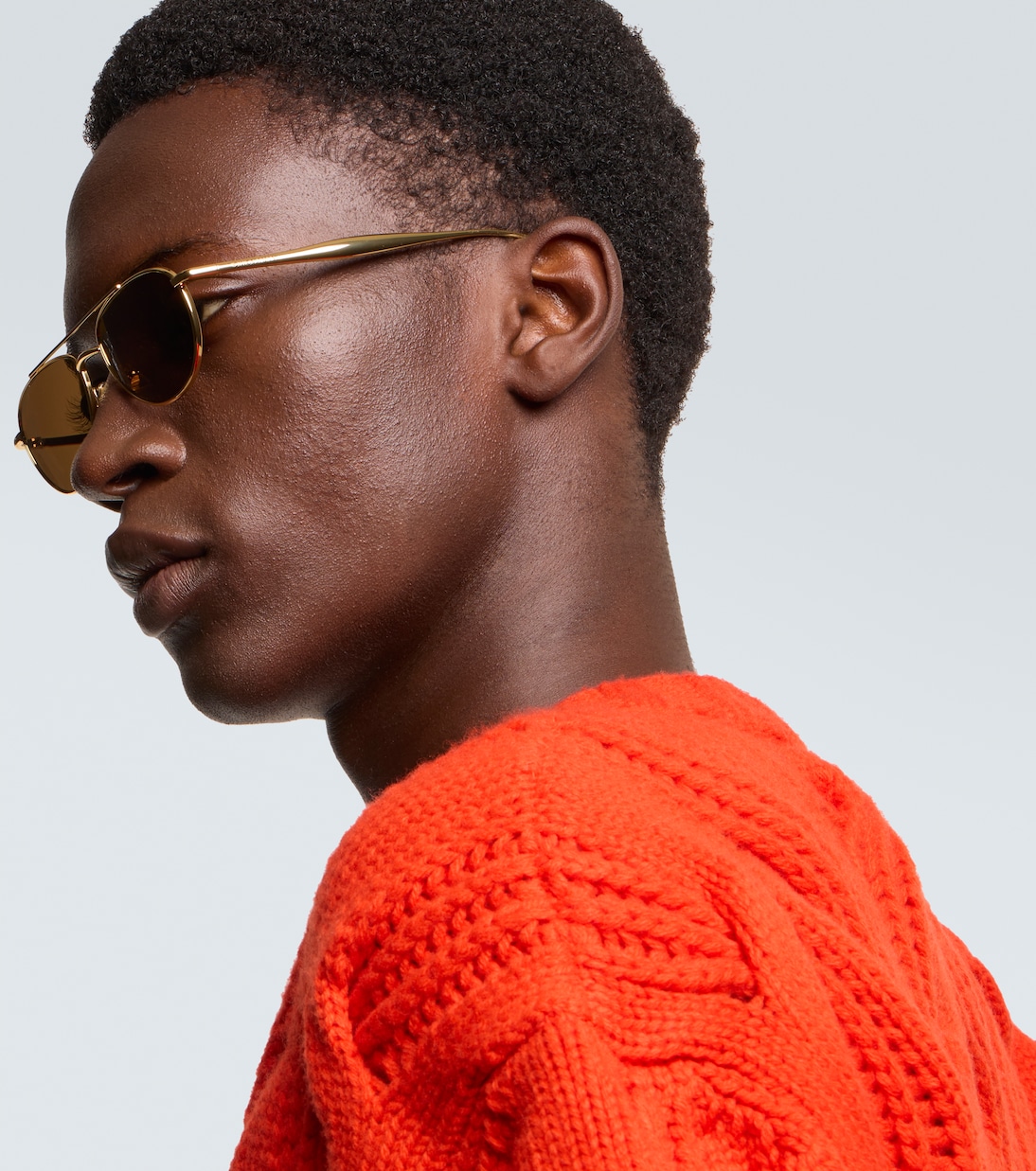 Fin aviator sunglasses | Bottega Veneta
